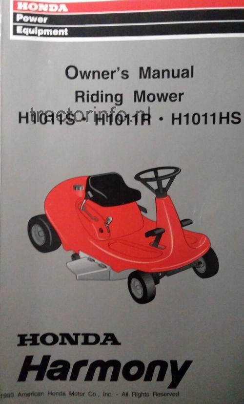Honda H1011S specificaties